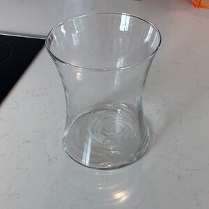 Clear Glass Hurricane Vase